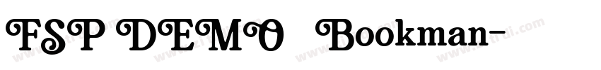 FSP DEMO   Bookman字体转换